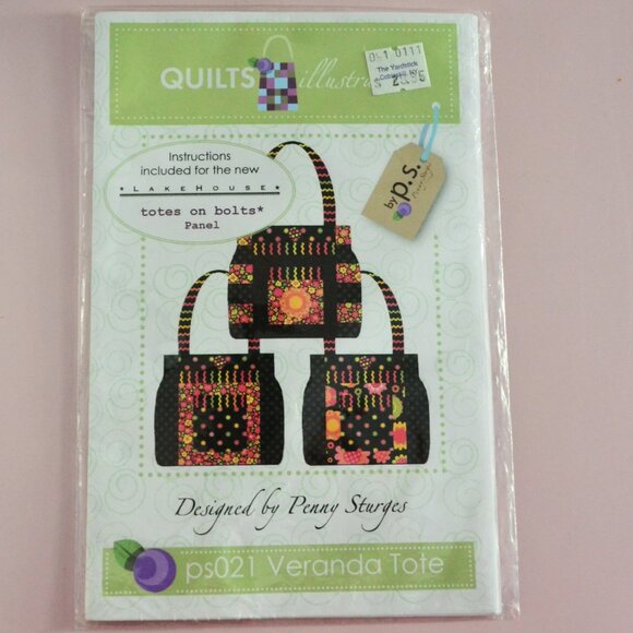 Quilts Illustrated Totes On Bolts Make Your Own Bags Totes DIY Crafts - Picture 6 of 6
